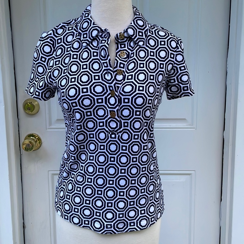 TORY BURCH Like new Terry shirt sleeve top.